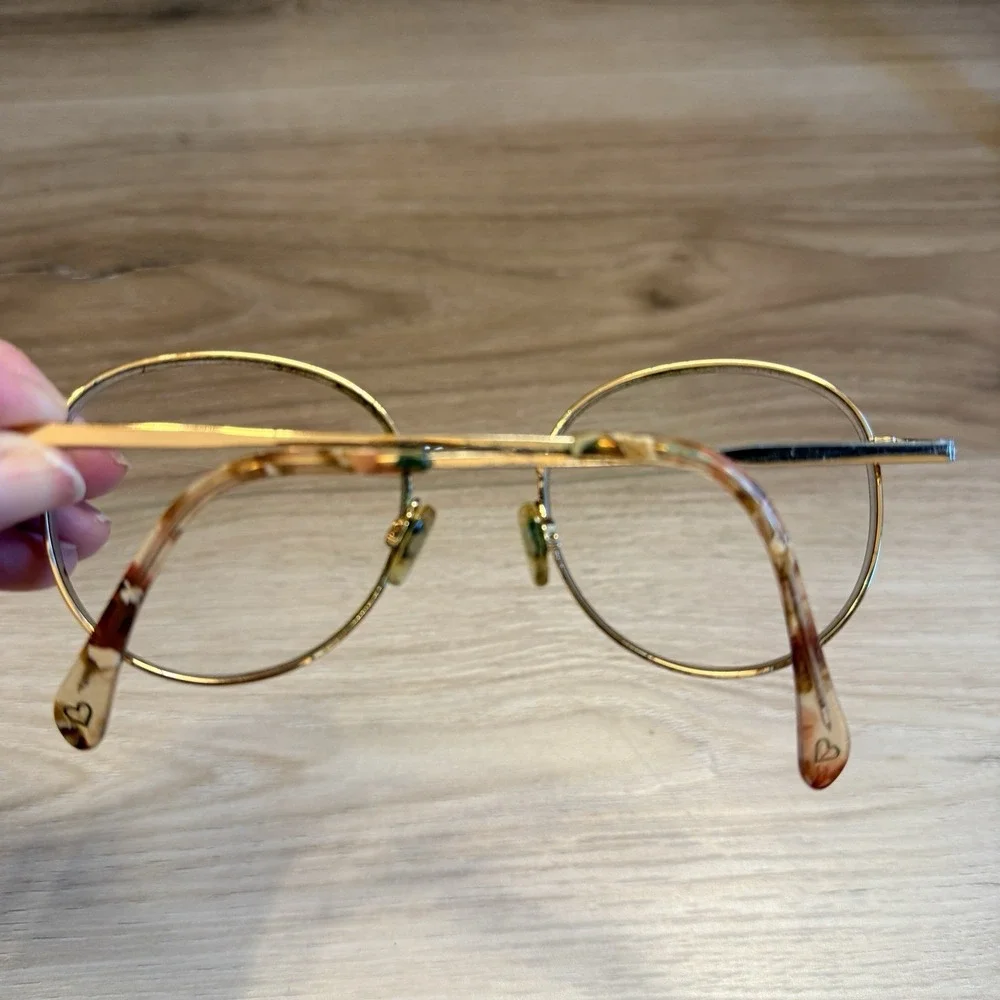 Hard Candy Ladies Eyeglasses Rx Purple Gold Frames with‎ Case